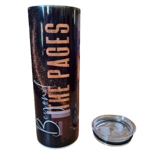 BEYOND THE PAGES insulated tumbler, new in box, great for the avid reader, books